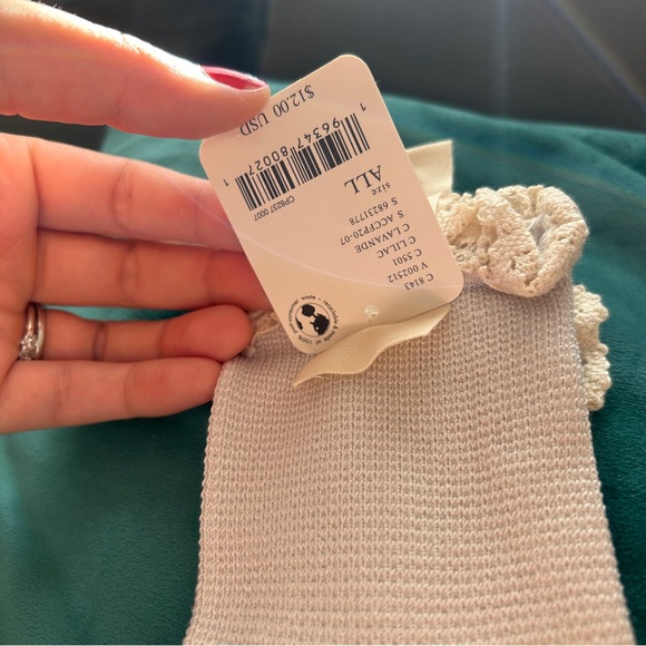 NWT Free People Beloved Waffle Knit Ankle Socks Lilac 1 Pair - Picture 4 of 12